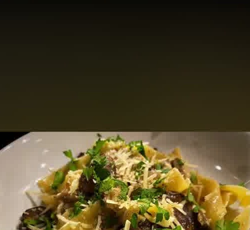 Bourbon-Glazed Mushroom Pasta